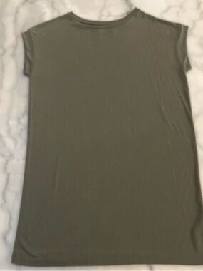 Urban Outfitters Olive Green Cap Sleeve Tunic T-Shirt Dress